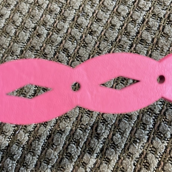 Lands’ End pink leather belt (sz m) - Picture 8 of 8